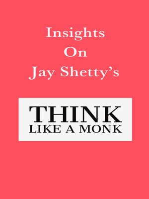 cover image of Insights on Jay Shetty's Think like a Monk